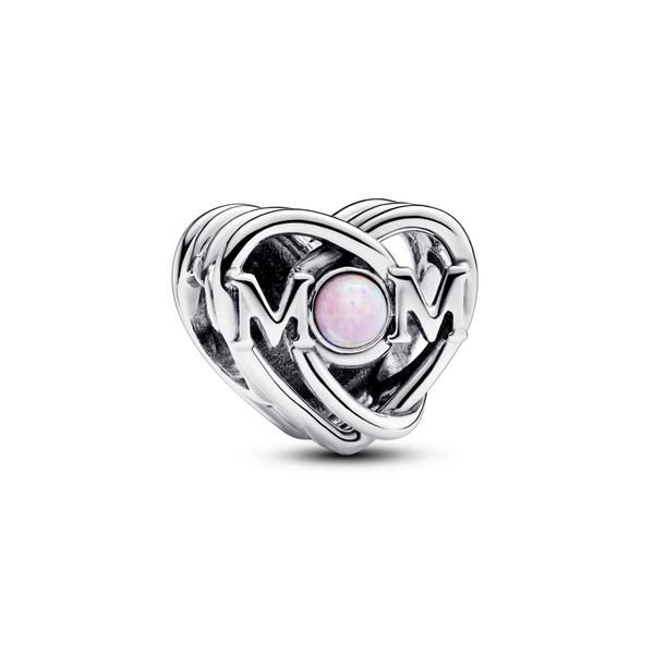 Love You Mum Infinity Heart Charm | Sterling silver | Pandora NZ